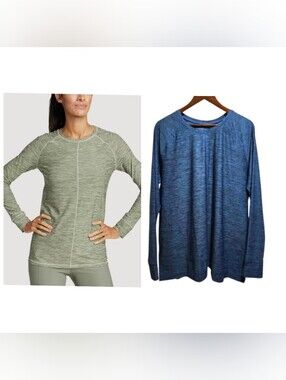 Eddie Bauer Women's Compass Essentials Long-Sleeve T-Shirt Blue
